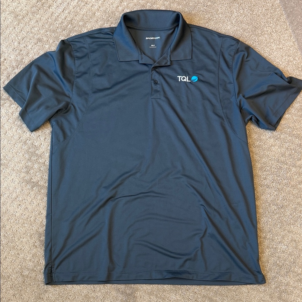Sport-Tek Charcoal Gray TQL Polo Shirt